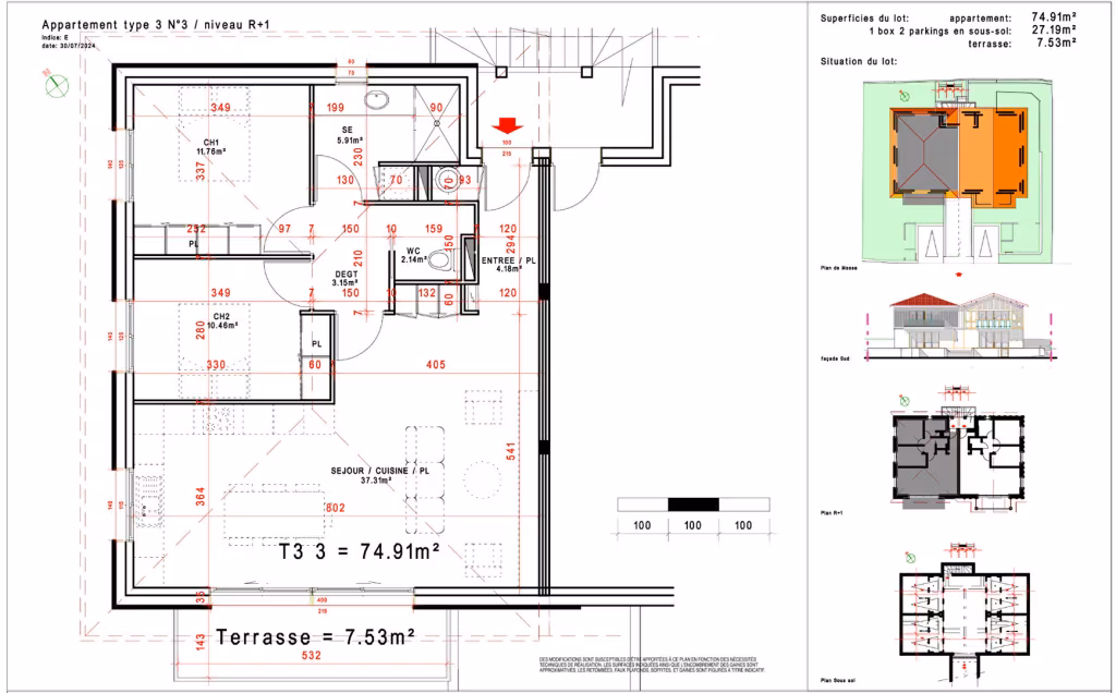 Appartement 3 pieces 74m2 a vendre a Capbreton - Photo 3/8